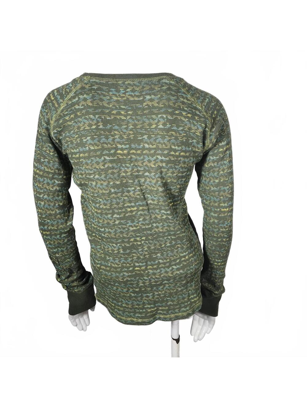 Columbia Women's Long Sleeve Thermal Shirt Medium Green Patterned - Picture 5 of 6